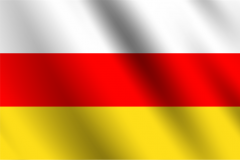 Bandera de Osetia del Sur