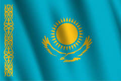 Bandera de Kazajistan