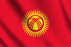 Bandera de Kirguistan