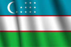 Bandera de Uzbekistan
