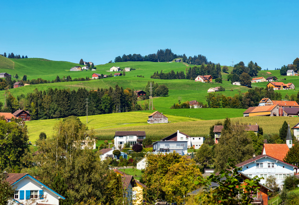 vista de la cuidad de Appenzell