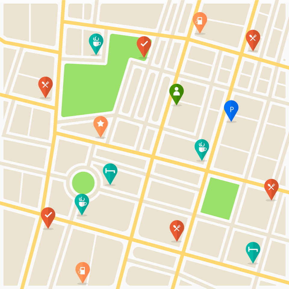 Utiliza google maps o otra aplicación de localización