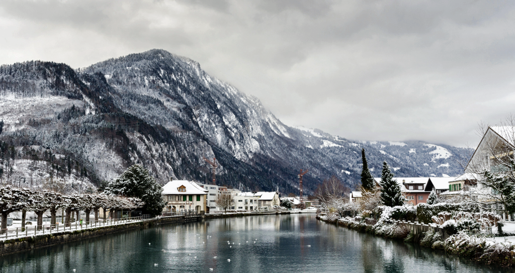 Invierno en Interlaken, Suiza