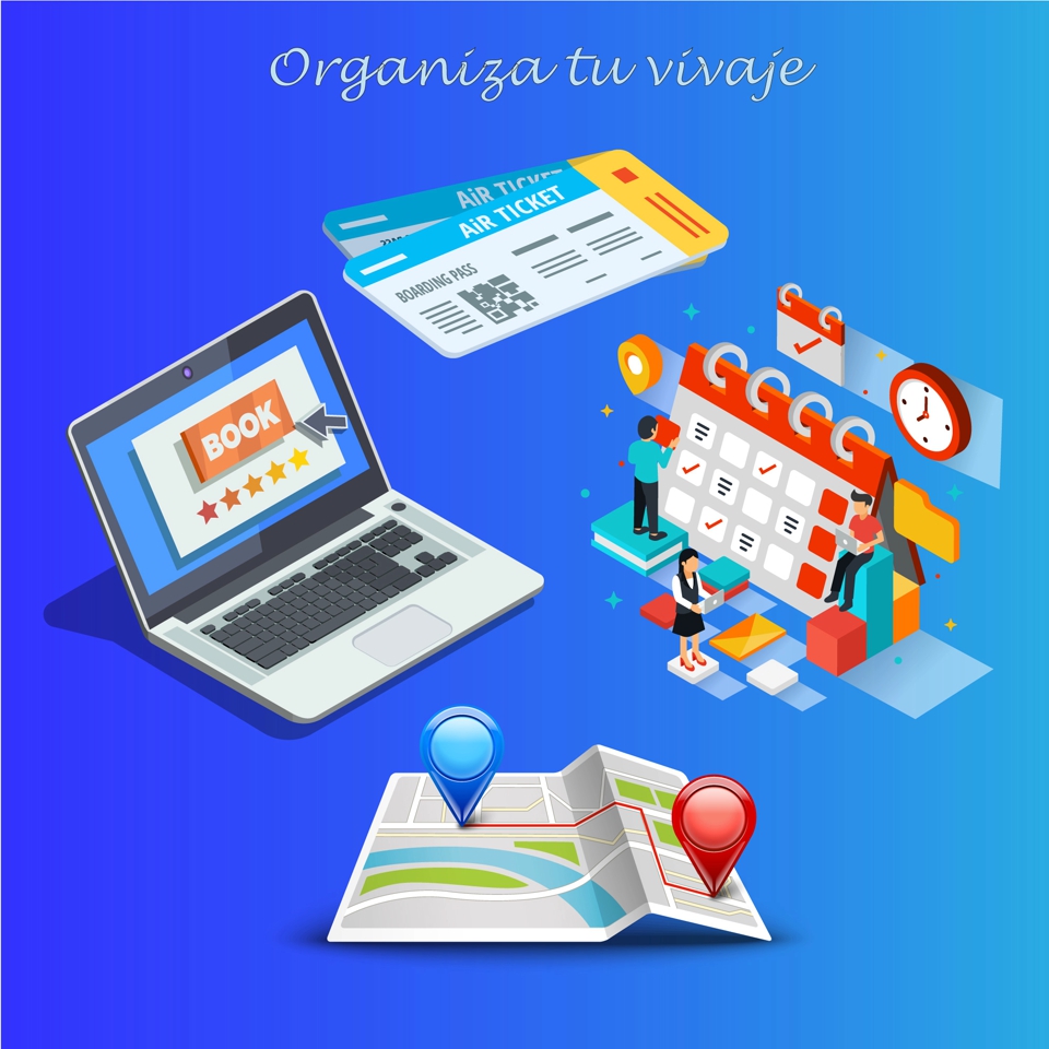 Anota y organiza toda la informacion de tu viaje