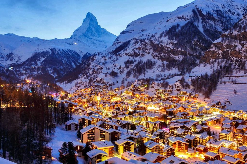 Invierno en Zermatt, Suiza