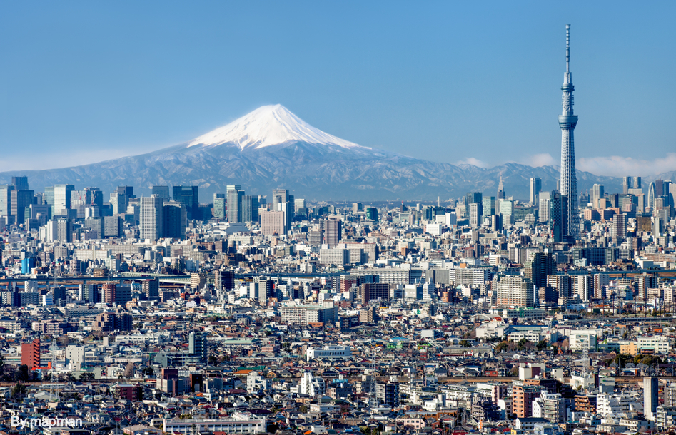 Vista del monte Fuji, desde el Tokyo Skytree - Shutterstock Image
